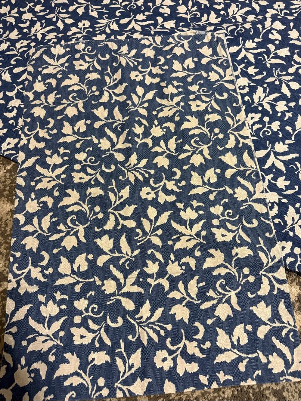Blue and White Floral Duvet Cover - Classic Printed Bedding